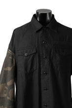 画像をギャラリービューアに読み込む, FACETASM ZIPPER ARMY SHIRT JACKET (BLACK x CAMO)