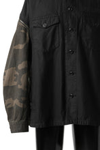 画像をギャラリービューアに読み込む, FACETASM ZIPPER ARMY SHIRT JACKET (BLACK x CAMO)