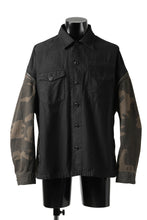画像をギャラリービューアに読み込む, FACETASM ZIPPER ARMY SHIRT JACKET (BLACK x CAMO)