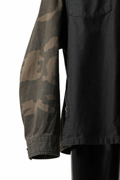 画像をギャラリービューアに読み込む, FACETASM ZIPPER ARMY SHIRT JACKET (BLACK x CAMO)