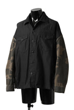 画像をギャラリービューアに読み込む, FACETASM ZIPPER ARMY SHIRT JACKET (BLACK x CAMO)