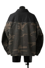 画像をギャラリービューアに読み込む, FACETASM ZIPPER ARMY SHIRT JACKET (BLACK x CAMO)