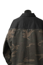 画像をギャラリービューアに読み込む, FACETASM ZIPPER ARMY SHIRT JACKET (BLACK x CAMO)