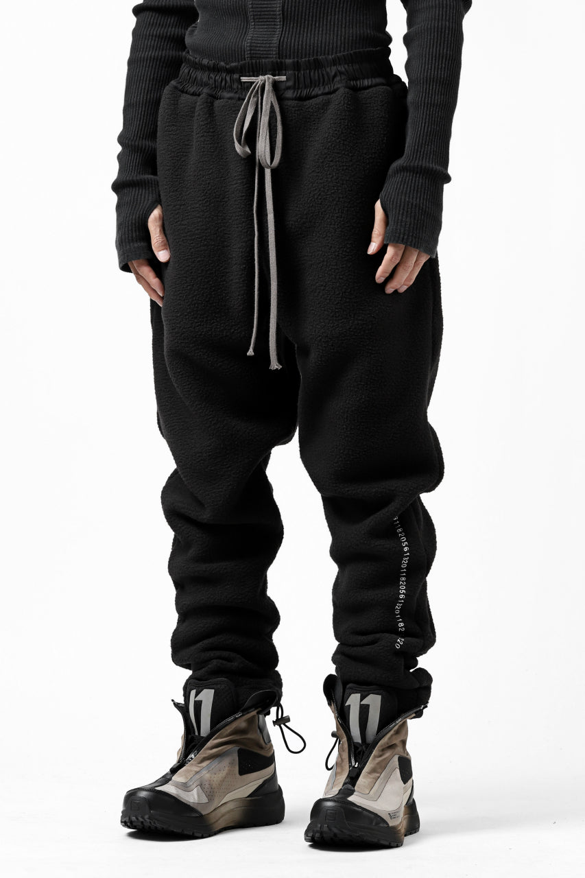 画像をギャラリービューアに読み込む, A.F ARTEFACT "FLUFFY" EMBROIDERED TRACK PANTS / BomberFLEECE (BLACK)