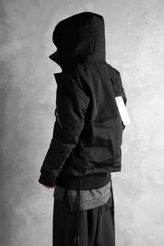 画像をギャラリービューアに読み込む, 11 BY BORIS BIDJAN SABERI PADDED HOODIE JACKET "J17-F-1323" (BLACK)