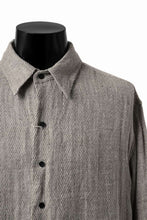 画像をギャラリービューアに読み込む, COLINA MINIMAL SHIRT / LINEN LOOSE HERRINGBONE (GREIGE)