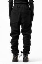 画像をギャラリービューアに読み込む, A.F ARTEFACT "FLUFFY" EMBROIDERED TRACK PANTS / BomberFLEECE (BLACK)