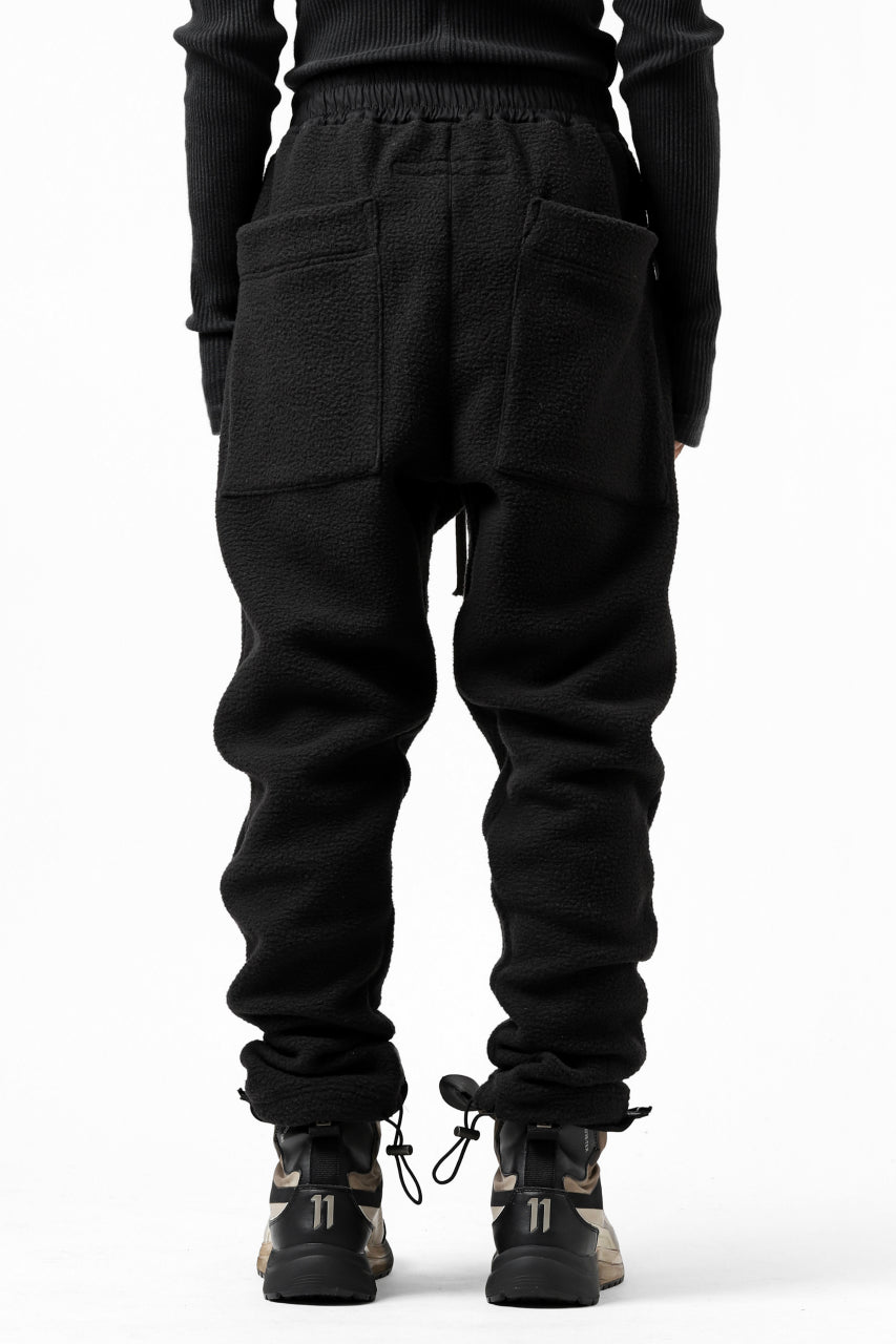 画像をギャラリービューアに読み込む, A.F ARTEFACT "FLUFFY" EMBROIDERED TRACK PANTS / BomberFLEECE (BLACK)