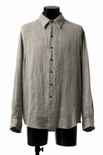 画像をギャラリービューアに読み込む, COLINA MINIMAL SHIRT / LINEN LOOSE HERRINGBONE (GREIGE)