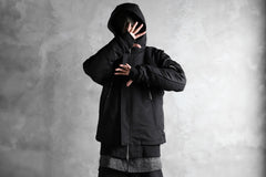画像をギャラリービューアに読み込む, 11 BY BORIS BIDJAN SABERI PADDED HOODIE JACKET "J17-F-1323" (BLACK)