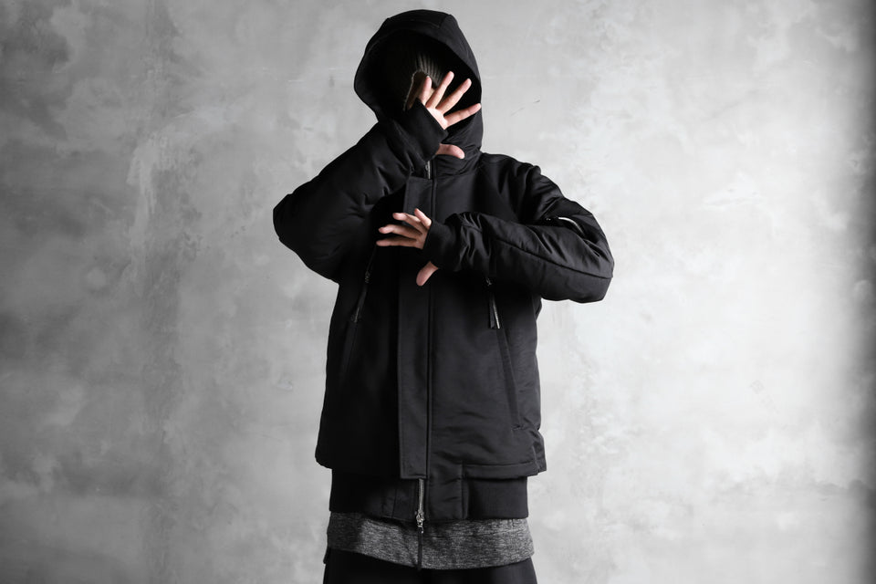 画像をギャラリービューアに読み込む, 11 BY BORIS BIDJAN SABERI PADDED HOODIE JACKET "J17-F-1323" (BLACK)