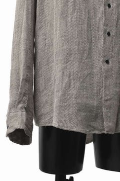 画像をギャラリービューアに読み込む, COLINA MINIMAL SHIRT / LINEN LOOSE HERRINGBONE (GREIGE)