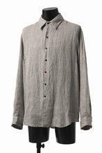 画像をギャラリービューアに読み込む, COLINA MINIMAL SHIRT / LINEN LOOSE HERRINGBONE (GREIGE)
