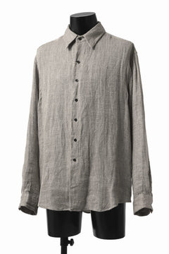 画像をギャラリービューアに読み込む, COLINA MINIMAL SHIRT / LINEN LOOSE HERRINGBONE (GREIGE)