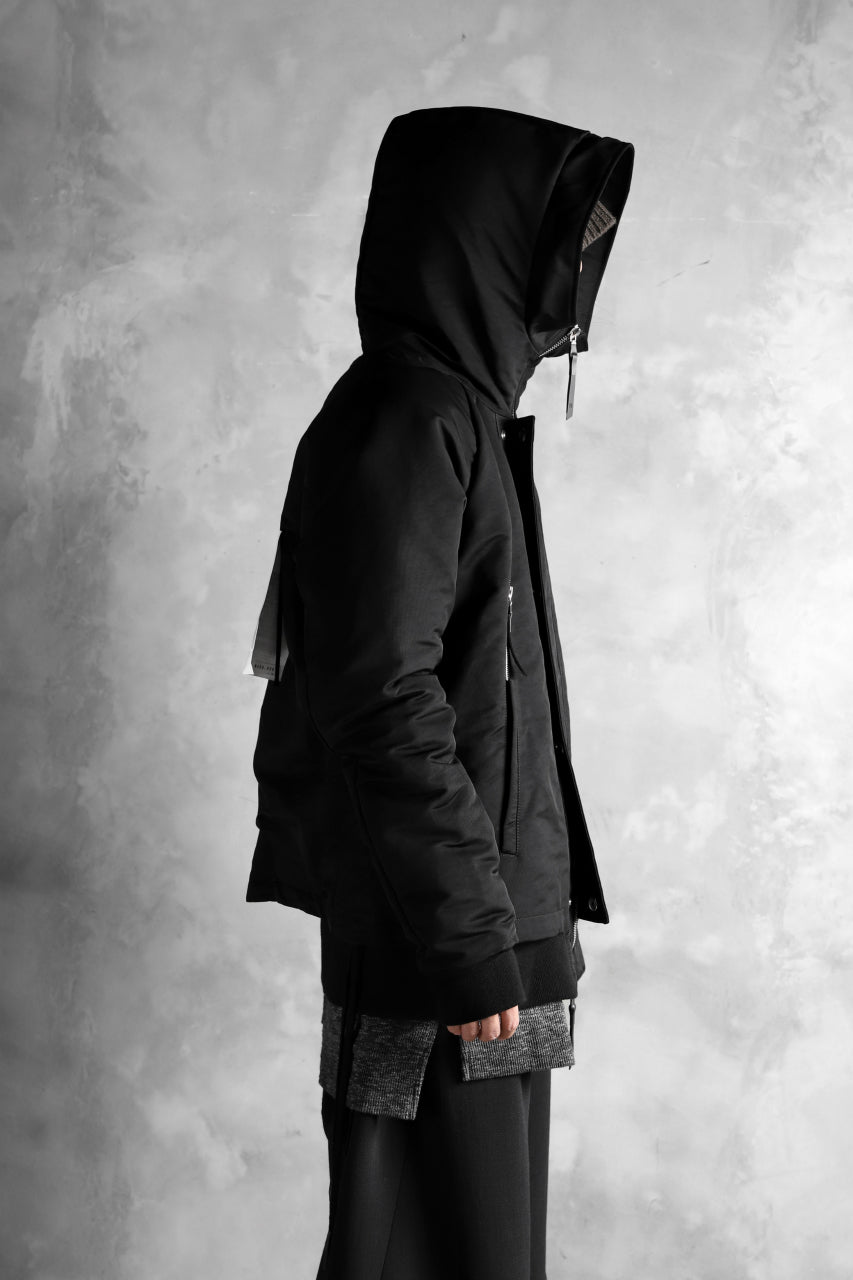 画像をギャラリービューアに読み込む, 11 BY BORIS BIDJAN SABERI PADDED HOODIE JACKET "J17-F-1323" (BLACK)