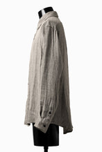 画像をギャラリービューアに読み込む, COLINA MINIMAL SHIRT / LINEN LOOSE HERRINGBONE (GREIGE)