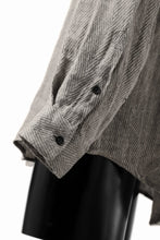 画像をギャラリービューアに読み込む, COLINA MINIMAL SHIRT / LINEN LOOSE HERRINGBONE (GREIGE)