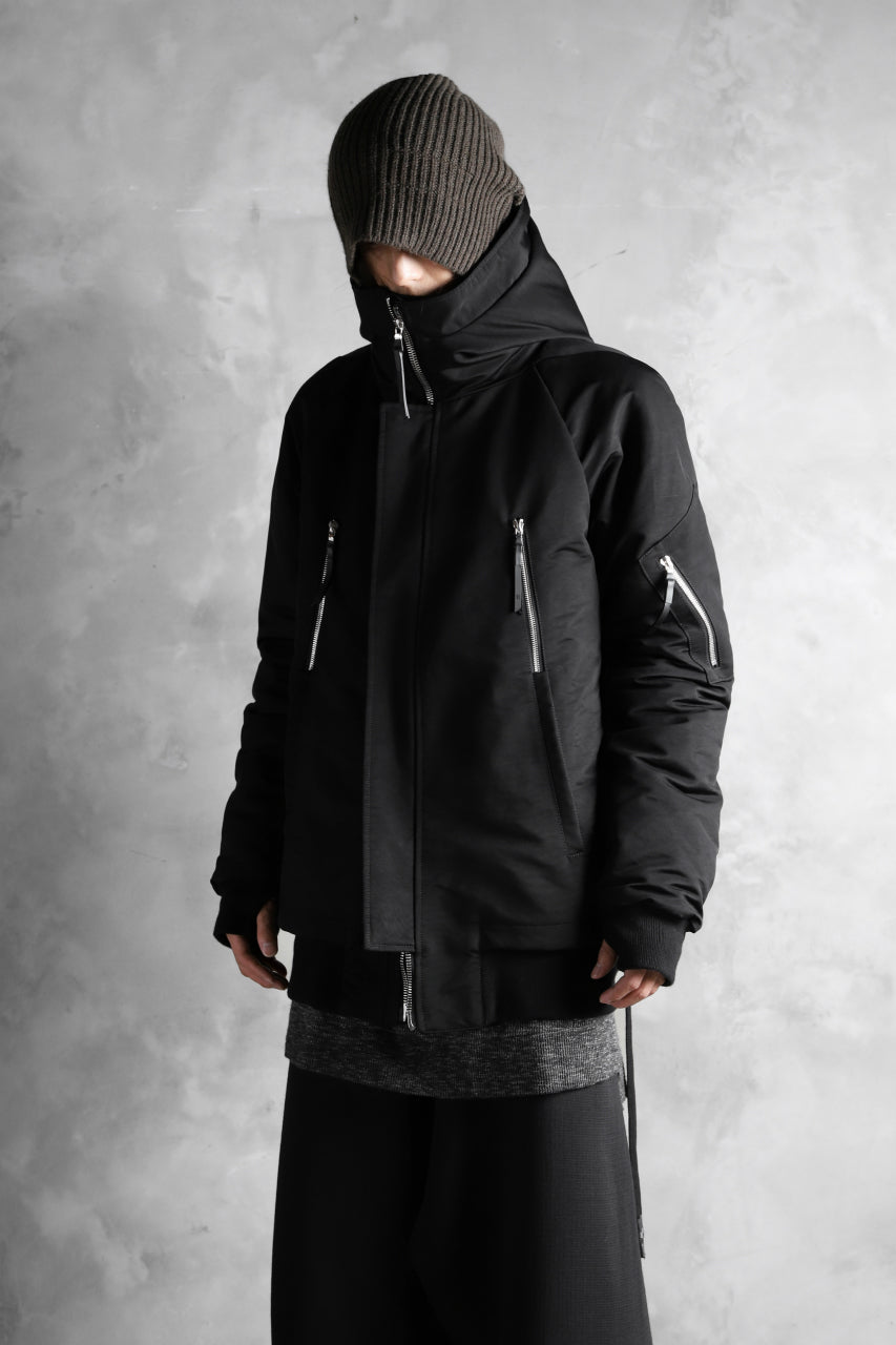 画像をギャラリービューアに読み込む, 11 BY BORIS BIDJAN SABERI PADDED HOODIE JACKET "J17-F-1323" (BLACK)