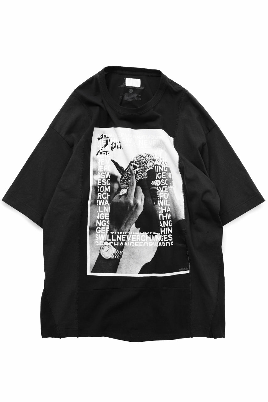 画像をギャラリービューアに読み込む, CHANGES VINTAGE REMAKE MULTI PANEL BAND TEE (BLACK #C)