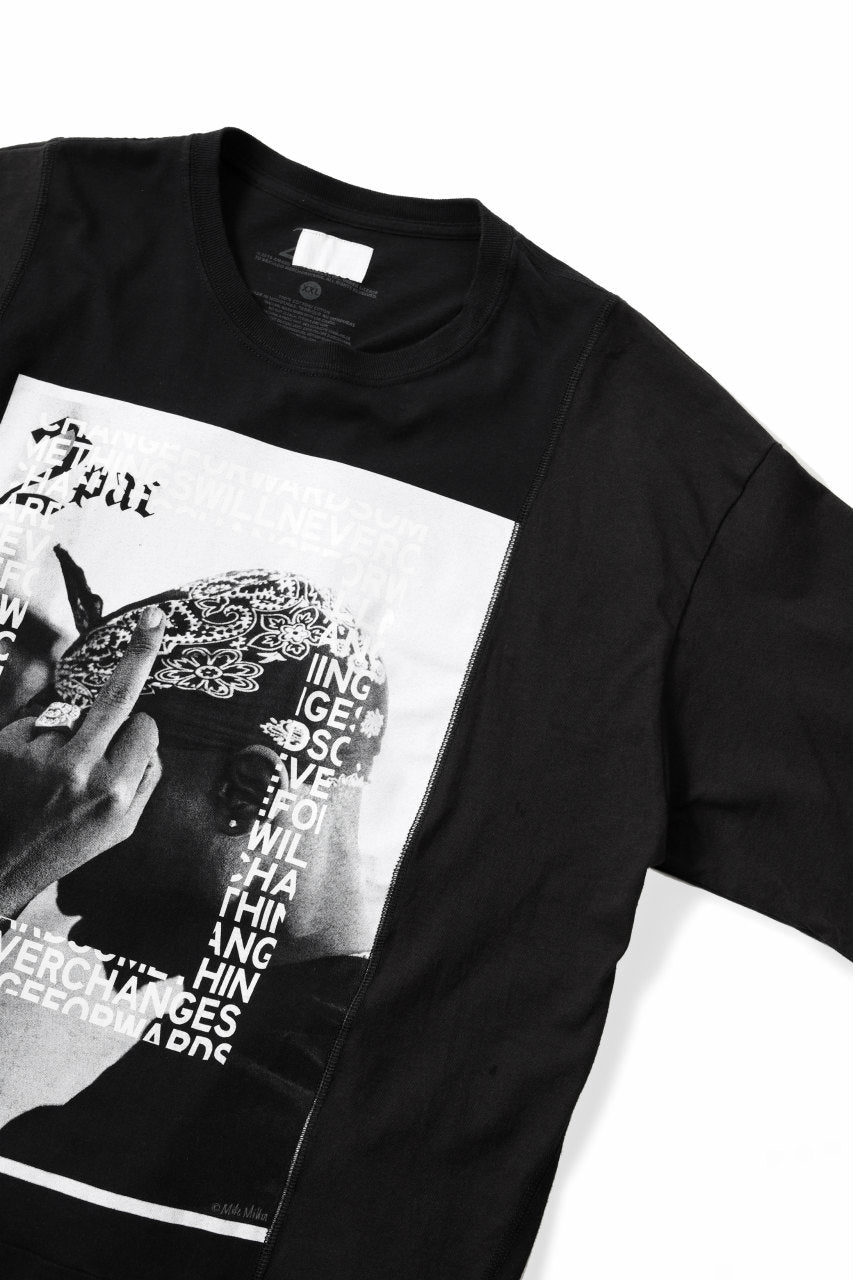 画像をギャラリービューアに読み込む, CHANGES VINTAGE REMAKE MULTI PANEL BAND TEE (BLACK #C)