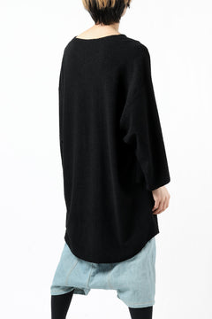 画像をギャラリービューアに読み込む, ISAMU KATAYAMA BACKLASH OVER FIT CUT & SEWN / RANDOM PILE FABRIC (BLACK)