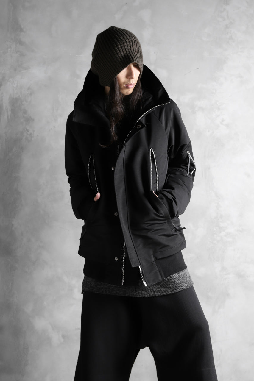 画像をギャラリービューアに読み込む, 11 BY BORIS BIDJAN SABERI PADDED HOODIE JACKET "J17-F-1323" (BLACK)