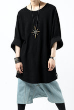 画像をギャラリービューアに読み込む, ISAMU KATAYAMA BACKLASH OVER FIT CUT & SEWN / RANDOM PILE FABRIC (BLACK)