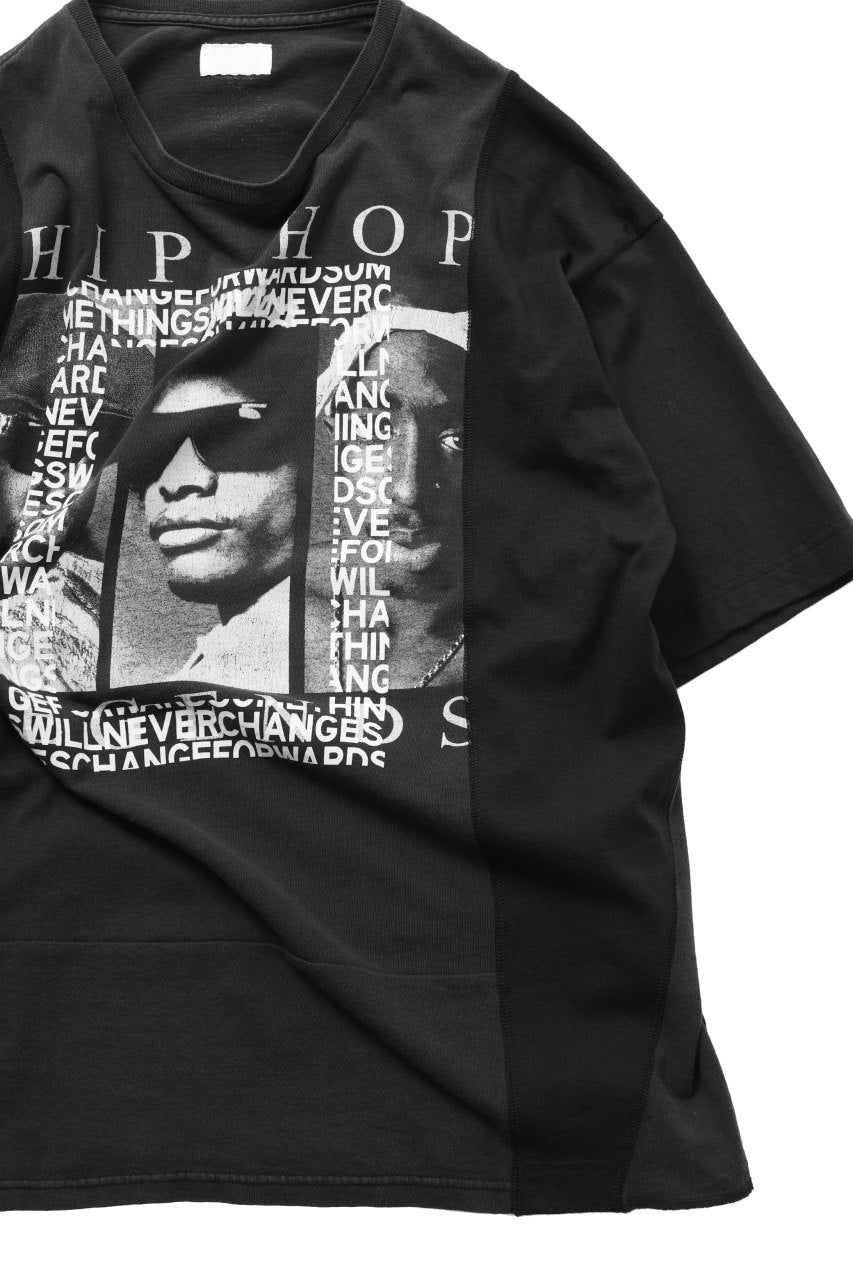 画像をギャラリービューアに読み込む, CHANGES VINTAGE REMAKE MULTI PANEL BAND TEE (BLACK #B)