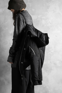 画像をギャラリービューアに読み込む, 11 BY BORIS BIDJAN SABERI PADDED HOODIE JACKET "J17-F-1323" (BLACK)