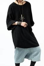 画像をギャラリービューアに読み込む, ISAMU KATAYAMA BACKLASH OVER FIT CUT & SEWN / RANDOM PILE FABRIC (BLACK)