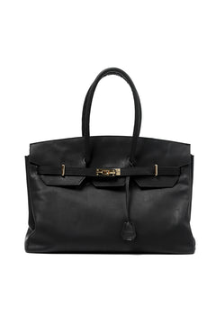 画像をギャラリービューアに読み込む, DEFORMATER.® TRAVEL BAG / SMOOTH COWHIDE (BLACK / GOLD PARTS)