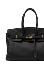 画像をギャラリービューアに読み込む, DEFORMATER.® TRAVEL BAG / SMOOTH COWHIDE (BLACK / GOLD PARTS)