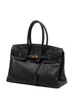 画像をギャラリービューアに読み込む, DEFORMATER.® TRAVEL BAG / SMOOTH COWHIDE (BLACK / GOLD PARTS)