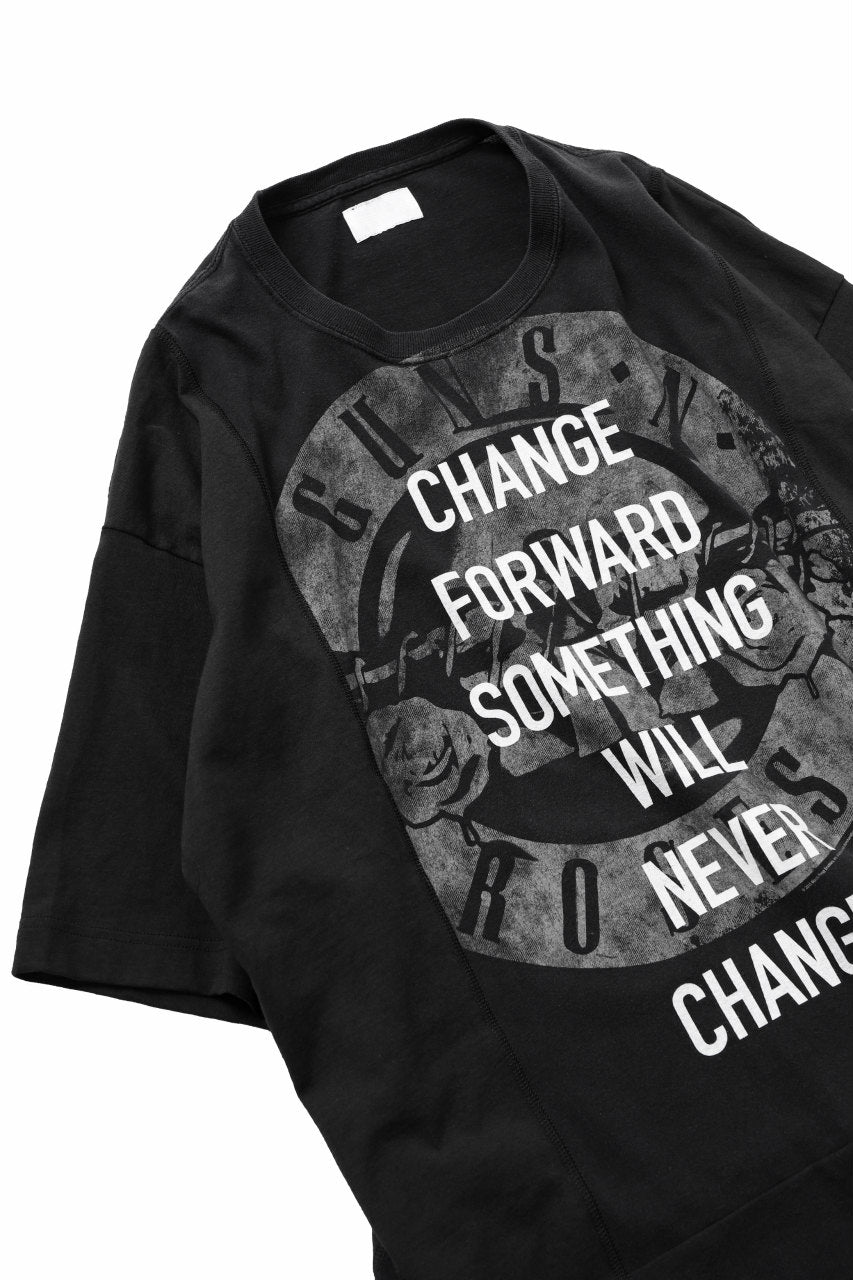 画像をギャラリービューアに読み込む, CHANGES VINTAGE REMAKE MULTI PANEL BAND TEE (BLACK #E)