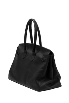 画像をギャラリービューアに読み込む, DEFORMATER.® TRAVEL BAG / SMOOTH COWHIDE (BLACK / GOLD PARTS)