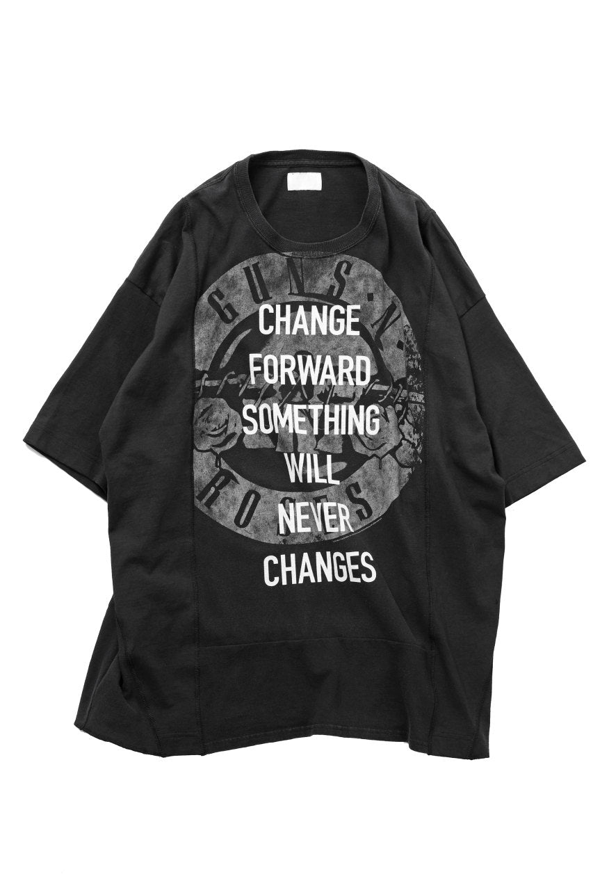 画像をギャラリービューアに読み込む, CHANGES VINTAGE REMAKE MULTI PANEL BAND TEE (BLACK #E)