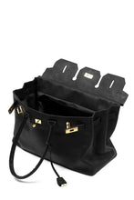 Load image into Gallery viewer, DEFORMATER.® TRAVEL BAG / SMOOTH COWHIDE (BLACK / GOLD PARTS)