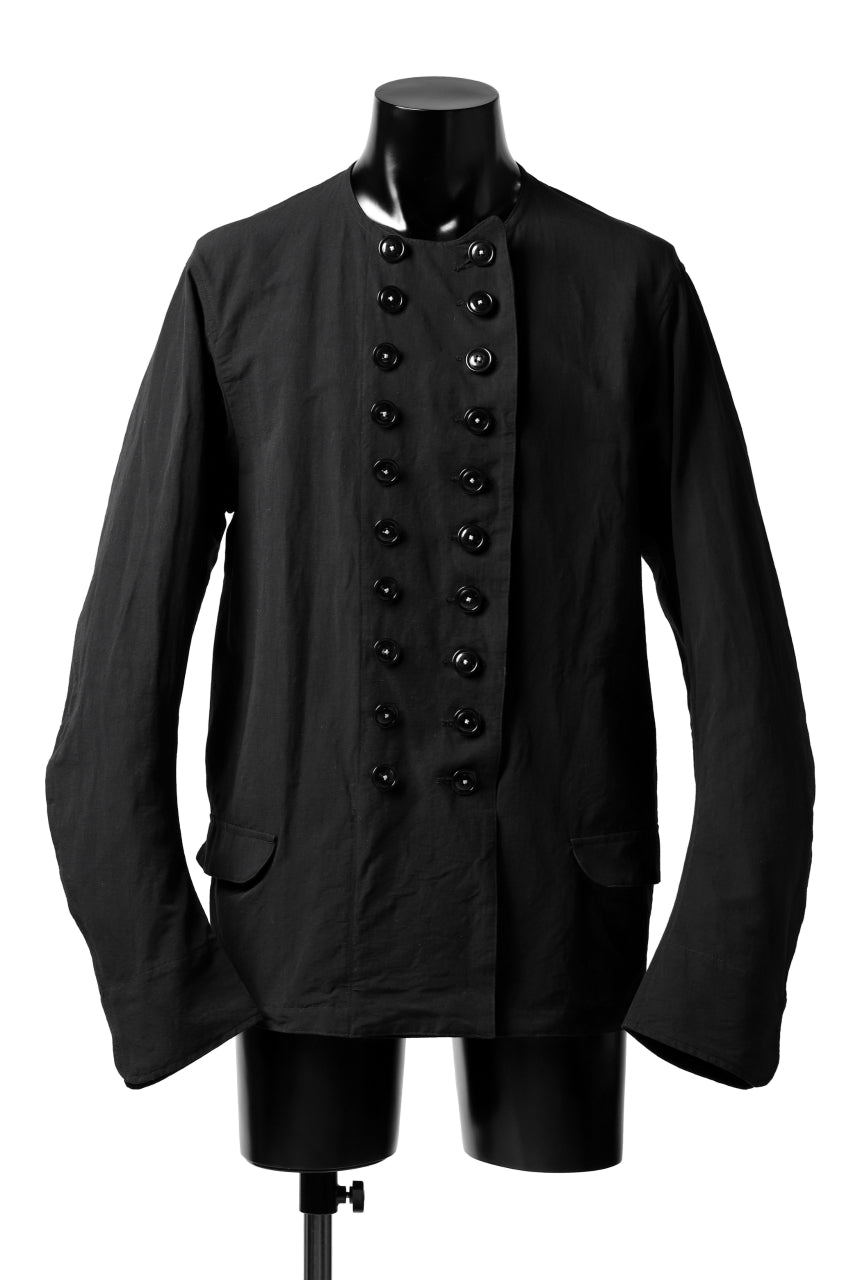 画像をギャラリービューアに読み込む, KLASICA VESSER(NW) WORK JACKET / TRI MIX HIGH DENSITY PLAIN (BLACK)