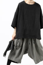 画像をギャラリービューアに読み込む, ISAMU KATAYAMA BACKLASH SOFT LINEN PULLOVER SHIRT (BLACK)
