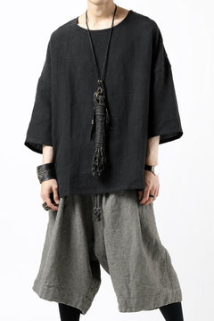画像をギャラリービューアに読み込む, ISAMU KATAYAMA BACKLASH SOFT LINEN PULLOVER SHIRT (BLACK)