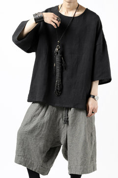 画像をギャラリービューアに読み込む, ISAMU KATAYAMA BACKLASH SOFT LINEN PULLOVER SHIRT (BLACK)