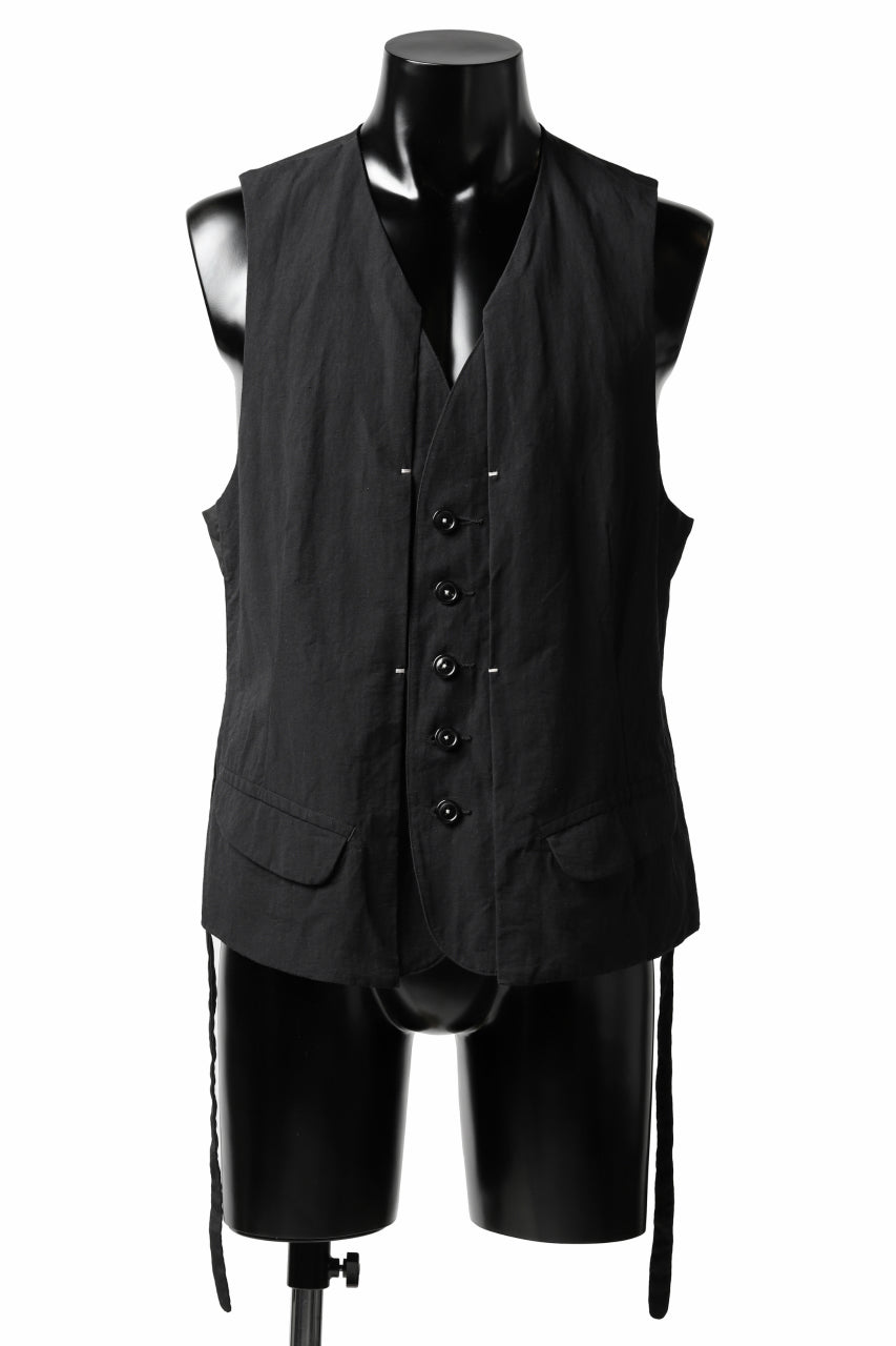 画像をギャラリービューアに読み込む, KLASICA REVOLT VEST / TRI MIX HIGH DENSITY PLAIN (BLACK)