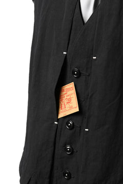 画像をギャラリービューアに読み込む, KLASICA REVOLT VEST / TRI MIX HIGH DENSITY PLAIN (BLACK)