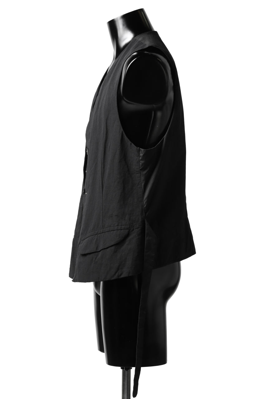 画像をギャラリービューアに読み込む, KLASICA REVOLT VEST / TRI MIX HIGH DENSITY PLAIN (BLACK)