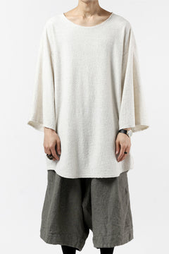 画像をギャラリービューアに読み込む, ISAMU KATAYAMA BACKLASH OVER FIT CUT & SEWN / RANDOM PILE FABRIC (BEIGE)