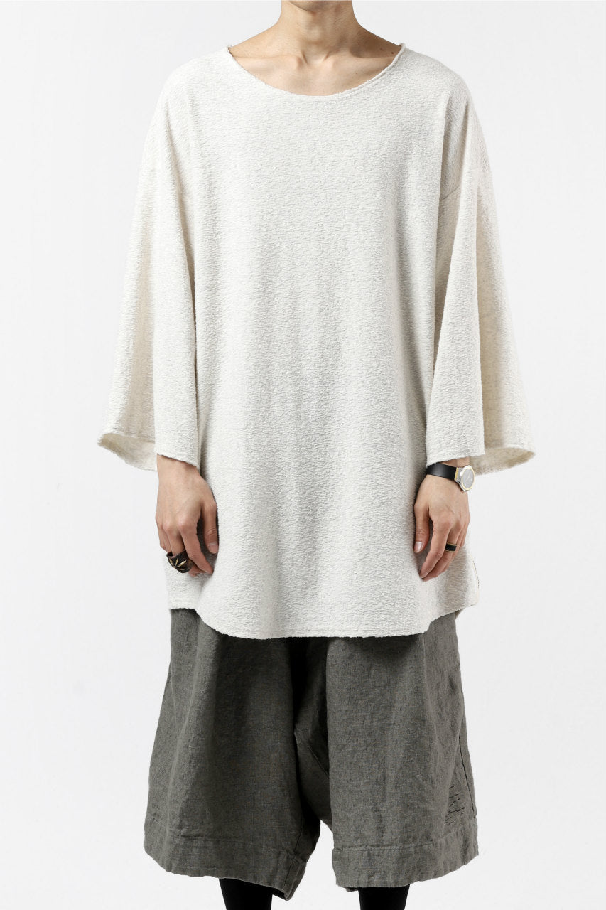 画像をギャラリービューアに読み込む, ISAMU KATAYAMA BACKLASH OVER FIT CUT & SEWN / RANDOM PILE FABRIC (BEIGE)