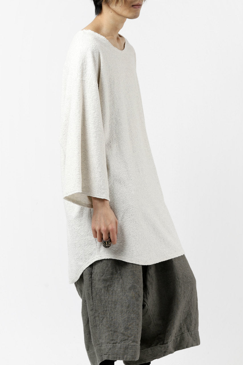 画像をギャラリービューアに読み込む, ISAMU KATAYAMA BACKLASH OVER FIT CUT & SEWN / RANDOM PILE FABRIC (BEIGE)