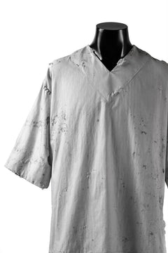 画像をギャラリービューアに読み込む, RESURRECTION x LOOM Re-production DYEING TUNICA TOPS (LIGHT GRAY)