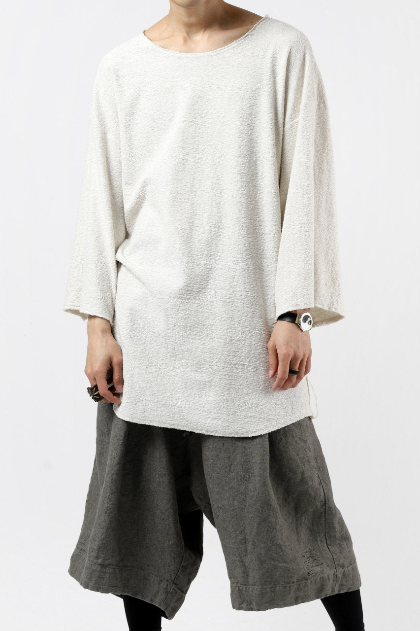 画像をギャラリービューアに読み込む, ISAMU KATAYAMA BACKLASH OVER FIT CUT & SEWN / RANDOM PILE FABRIC (BEIGE)