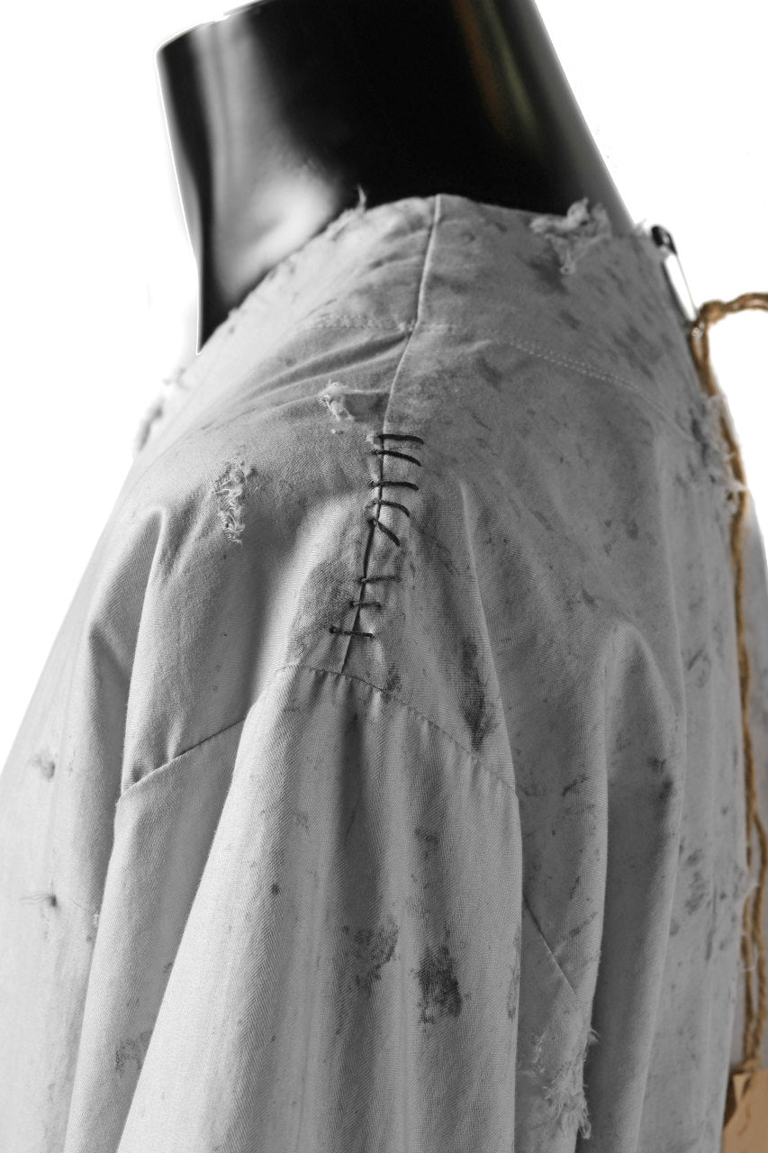 画像をギャラリービューアに読み込む, RESURRECTION x LOOM Re-production DYEING TUNICA TOPS (LIGHT GRAY)